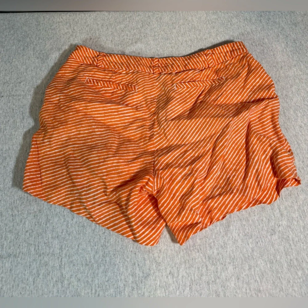 MICHAEL Michael Kors‎ Linen Stripe Shorts – Orange & White 🧡🤍